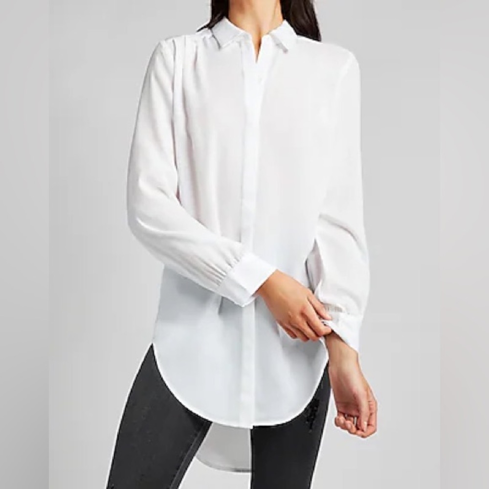 Express Pleated Shoulder Tunic